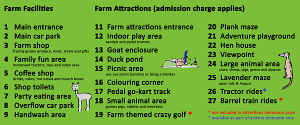 attractionsmap legend